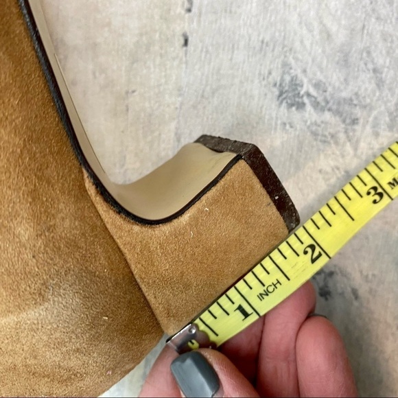 Jean Paul Barriol Accessorie camel suede block heel La size 39 - Picture 5 of 10